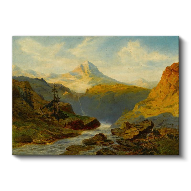 Albert Bierstadt - Dağ Vadisi Kanvas Tablo