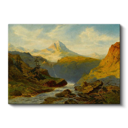 Albert Bierstadt - Dağ Vadisi Kanvas Tablo