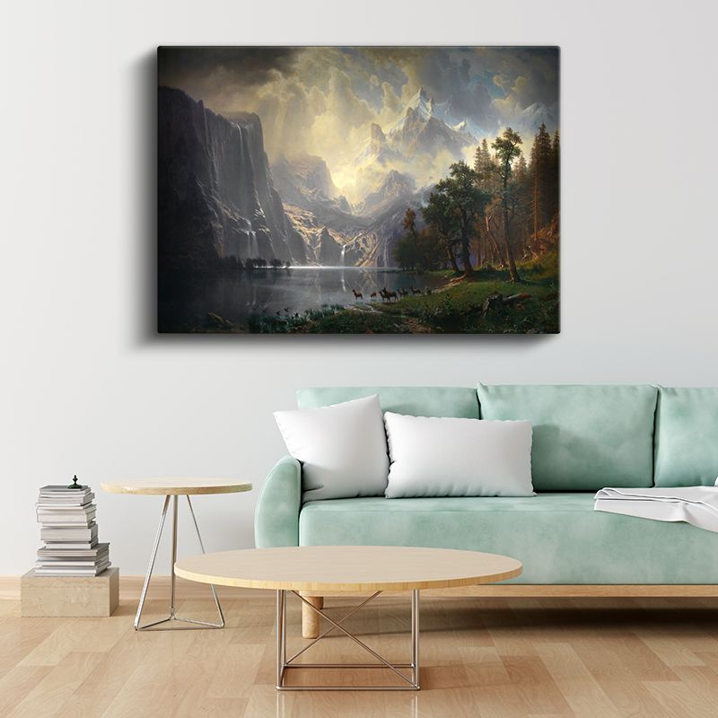 Albert Bierstadt - Sierra Nevada Dağları Kanvas Tablo
