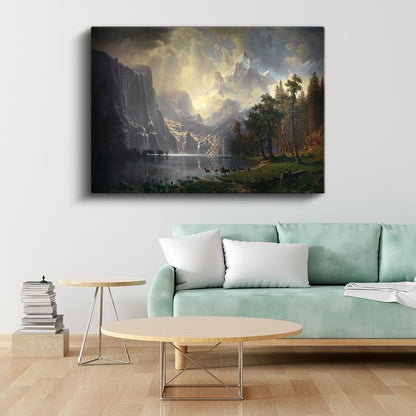 Albert Bierstadt - Sierra Nevada Dağları Kanvas Tablo