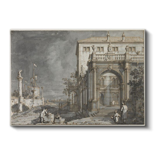 Canaletto - Venedik Sarayı Kanvas Tablo
