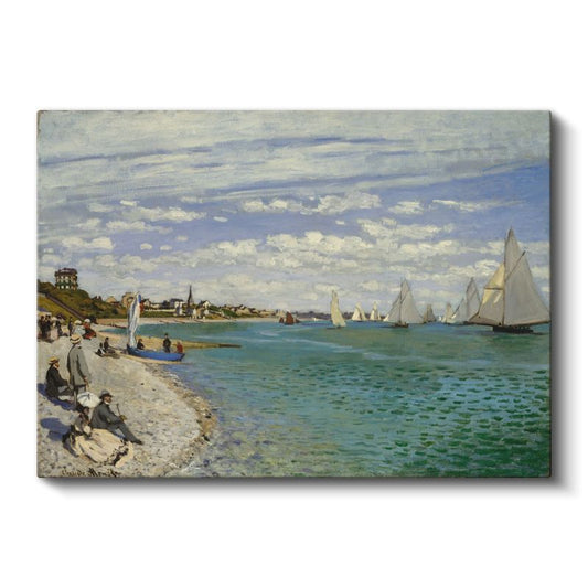 Claude Monet - Sainte-Adresse Plajı Kanvas Tablo