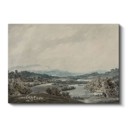 John Constable - İngiliz Kırsal Manzarası Kanvas Tablo