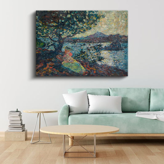 Henri Martin - Sahil Manzarası Kanvas Tablo