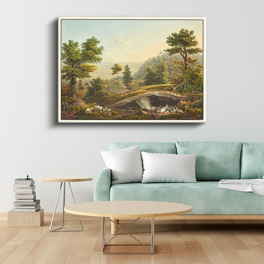 Jacob Philipp Hackert - Doğa Manzarası Kanvas Tablo