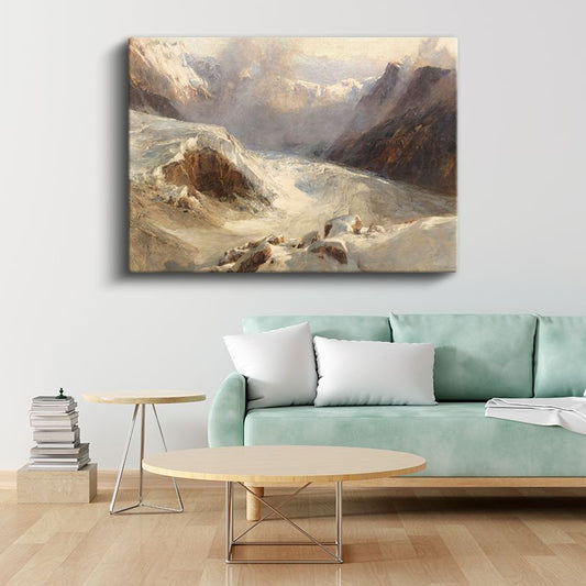 J.M.W. Turner - Mer de Glace Kanvas Tablo