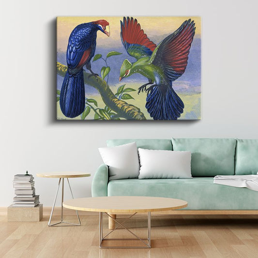 John Gould - Egzotik Kuşlar Kanvas Tablo