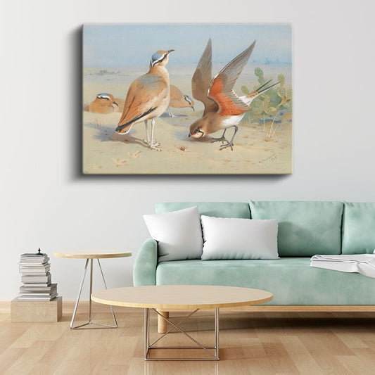 Archibald Thorburn - Çöl Kuşları Kanvas Tablo
