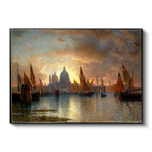 Thomas Moran - Venice, Santa Maria della Salute Kanvas Tablo