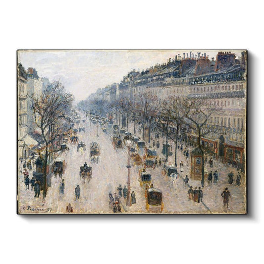 Camille Pissarro - Boulevard Montmartre Kanvas Tablo