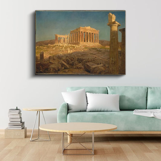 Frederic Edwin Church - The Parthenon Kanvas Tablo