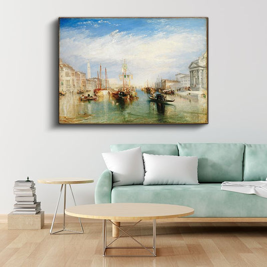 J.M.W. Turner - Venice, the Dogana and San Giorgio Maggiore Kanvas Tablo