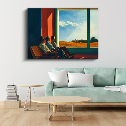 Edward Hopper - Güneşteki İnsanlar Kanvas Tablo