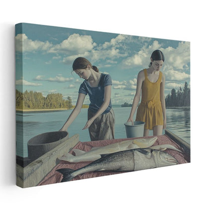 Alex Colville - Balık Teknesi Kanvas Tablo