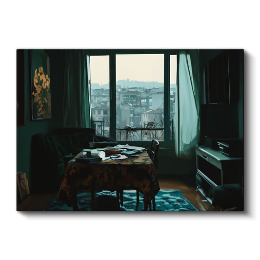 Antonio López García - Şehir Manzarası Kanvas Tablo