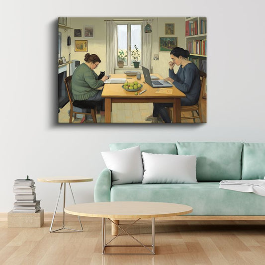 Katy Hessel - Çalışma Masası Kanvas Tablo