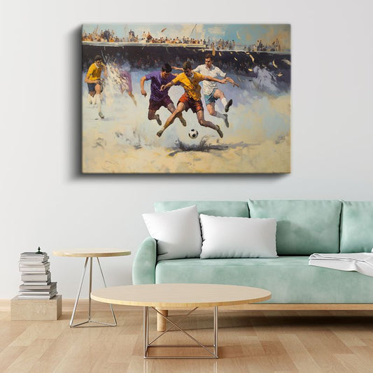 Pino Daeni - Futbol Maçı Kanvas Tablo