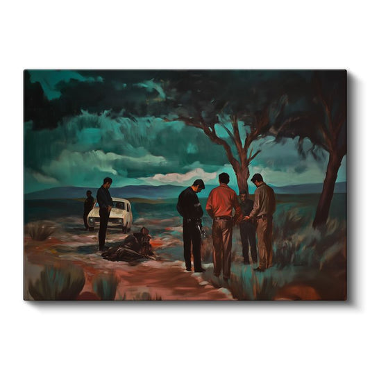 Pedro Correa - Kırsal Buluşma Kanvas Tablo