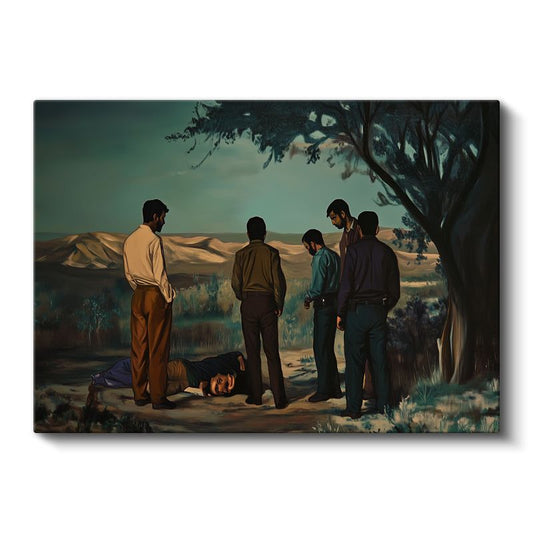 Midjourney - Çöl Manzarası Kanvas Tablo