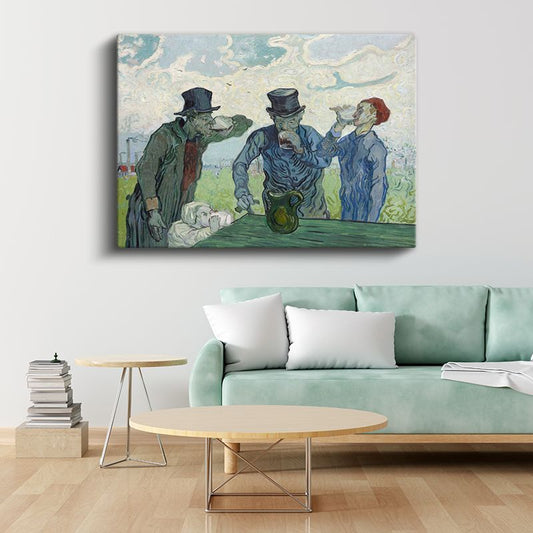 Vincent van Gogh - İçki İçenler Kanvas Tablo