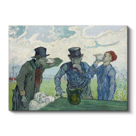Vincent van Gogh - İçki İçenler Kanvas Tablo
