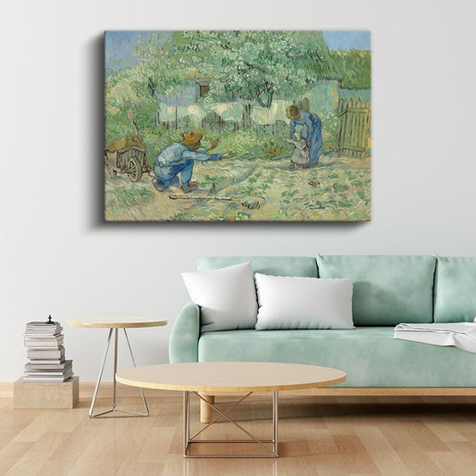 Vincent van Gogh - İlkbahar Bahçesi Kanvas Tablo