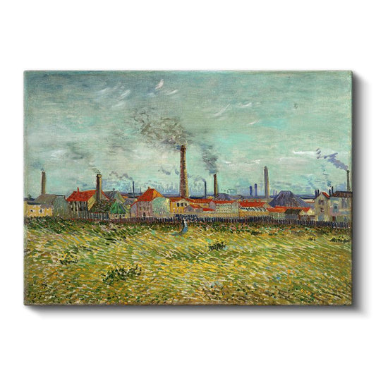 Vincent van Gogh - Fabrikalar Manzarası Kanvas Tablo