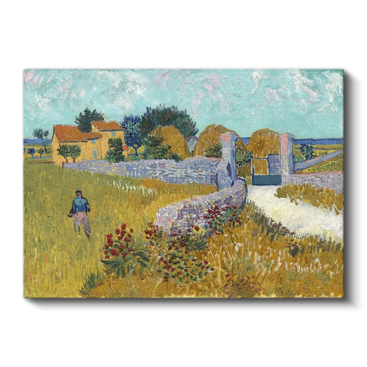 Vincent van Gogh - Arles'teki Çiftlik Evi Kanvas Tablo