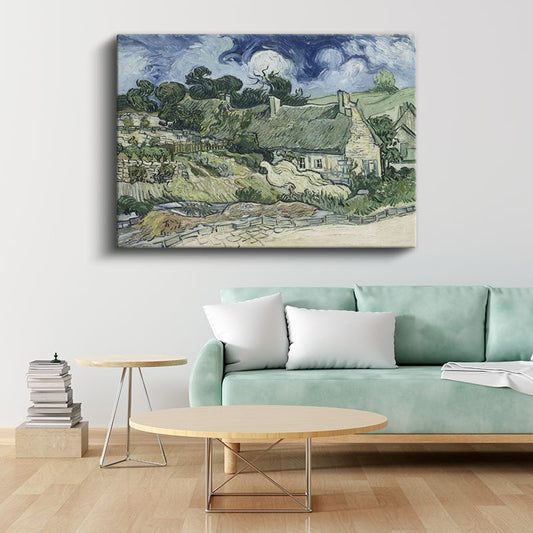 Vincent van Gogh - Auvers'de Evler Kanvas Tablo