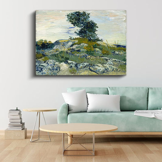Vincent van Gogh - Kayalık Manzara Kanvas Tablo
