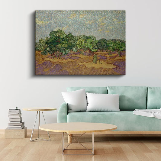 Vincent van Gogh - Zeytin Ağaçları Kanvas Tablo