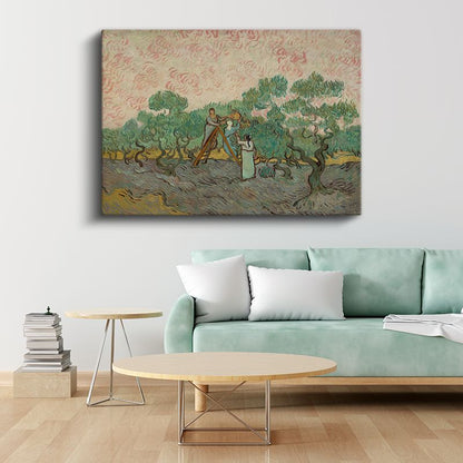 Vincent van Gogh - Zeytin Toplayan Kadınlar Kanvas Tablo