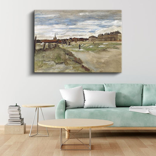Vincent van Gogh - Scheveningen'de Çamaşır Alanı Kanvas Tablo