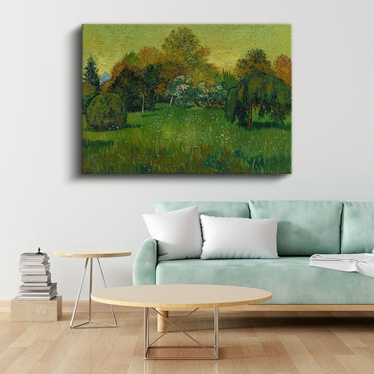 Vincent van Gogh - Bahçe Manzarası Kanvas Tablo