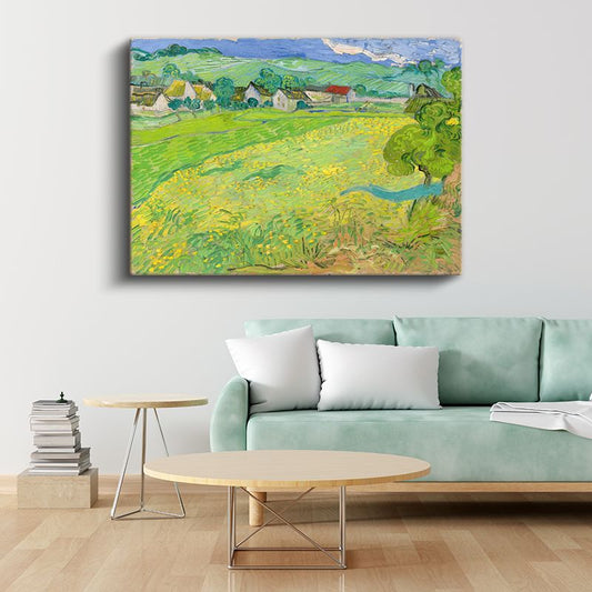 Vincent van Gogh - Yeşil Buğday Tarlaları Kanvas Tablo