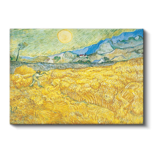 Vincent van Gogh - Buğday Tarlası ve Orakçı Kanvas Tablo