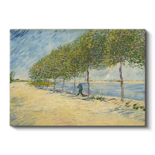 Vincent van Gogh - Seine Nehri Kıyısında Kanvas Tablo