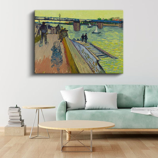 Vincent Van Gogh - Trinquetaille Köprüsü Kanvas Tablo