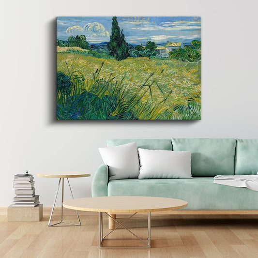 Vincent Van Gogh - Buğday Tarlası ve Servi Kanvas Tablo