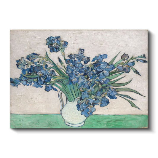 Vincent Van Gogh - Vazoda Süsenler Kanvas Tablo