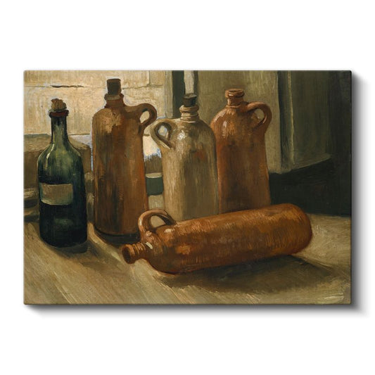 Vincent van Gogh - Şişeler ve Testiler Kanvas Tablo