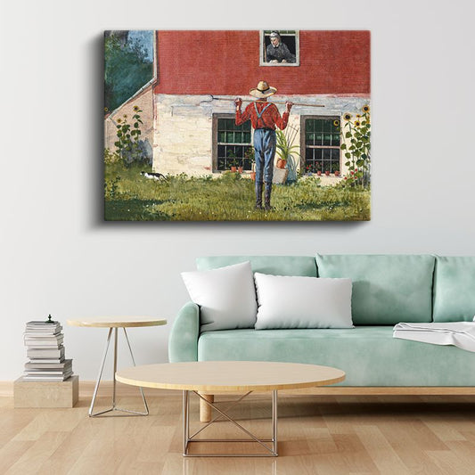 Winslow Homer - Rustic Courtship Kanvas Tablo