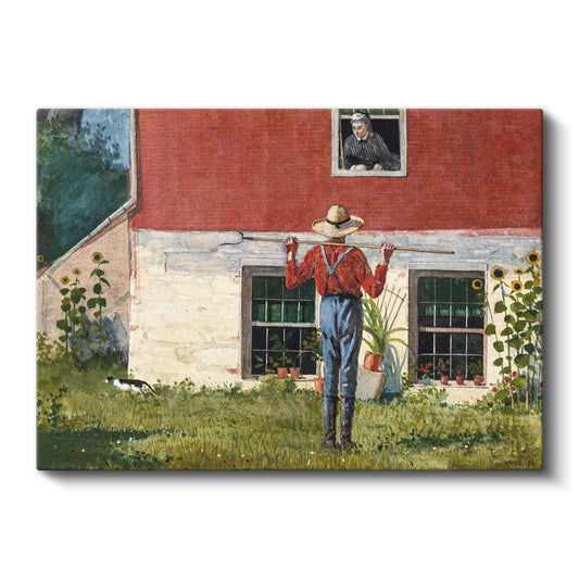 Winslow Homer - Rustic Courtship Kanvas Tablo