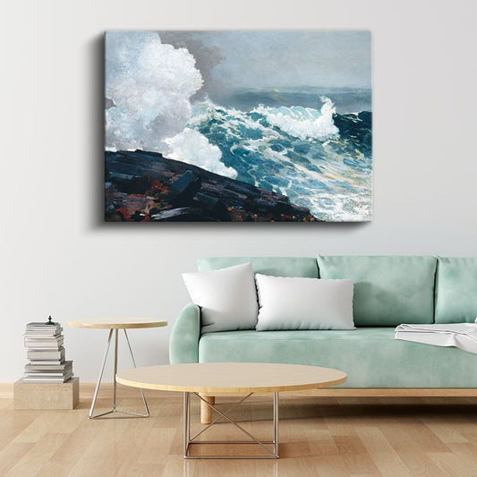 Winslow Homer - Northeaster Kanvas Tablo