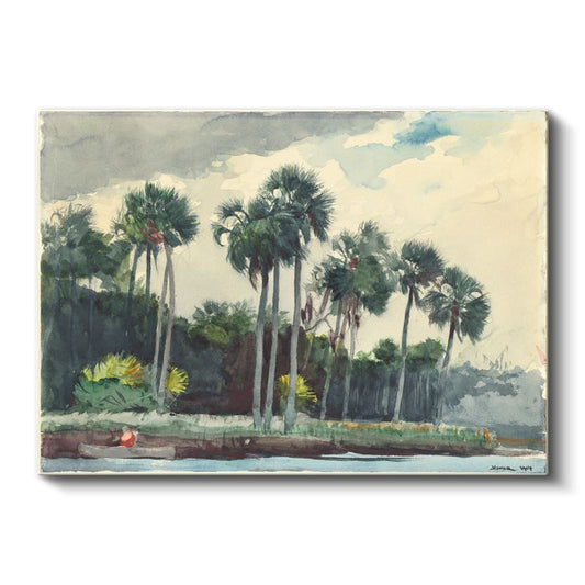 Winslow Homer - Palm Trees Florida Kanvas Tablo