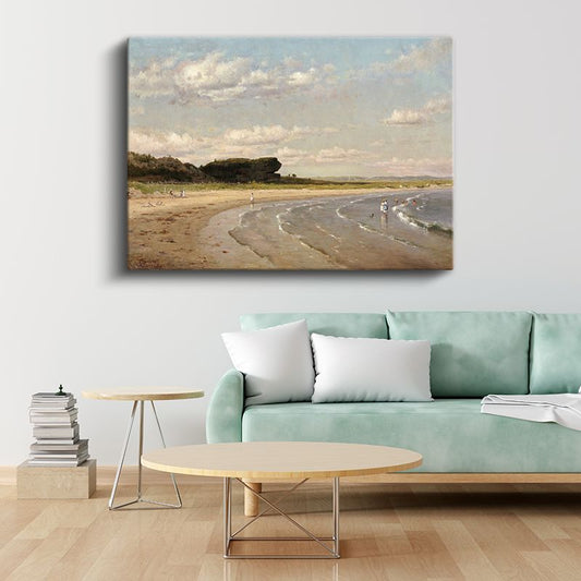 William Trost Richards - Beach Scene Kanvas Tablo