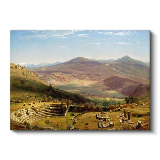 Thomas Cole - Antik Tiyatro Manzarası Kanvas Tablo