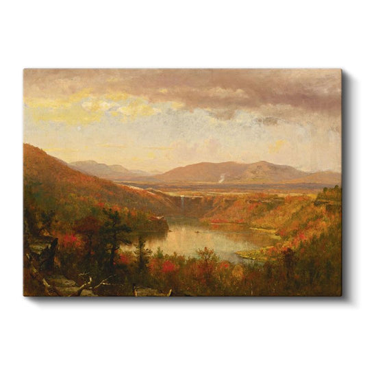 Frederic Edwin Church - Sonbahar Gölü Kanvas Tablo