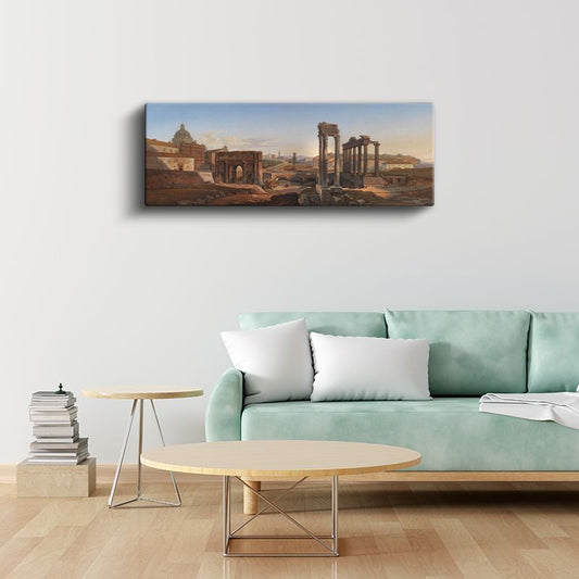 Giovanni Battista Lusieri - Roma Forum Manzarası Kanvas Tablo