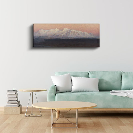 Arkhip Kuindzhi - Karlı Dağlar Gün Batımı Kanvas Tablo